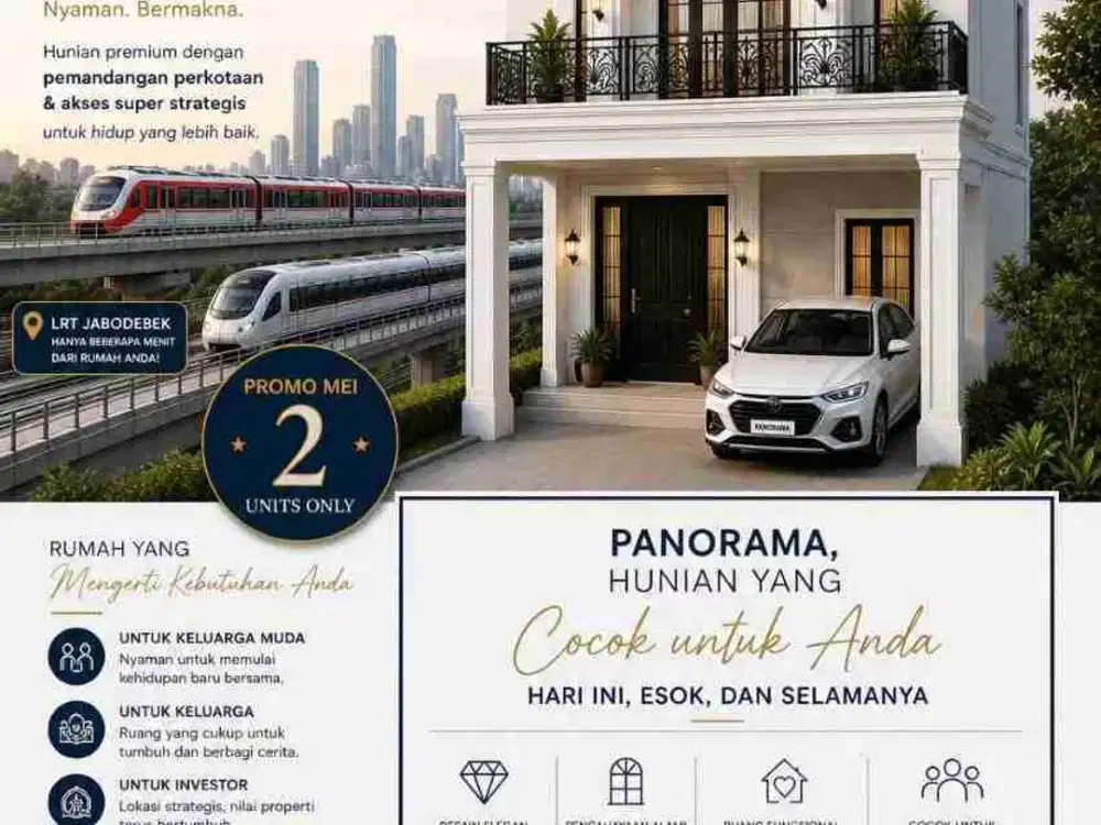 JUAL RUMAH AREA JAKASAMPURNA BEKASI DEKAT STASIUN LRT CIKUNIR 2