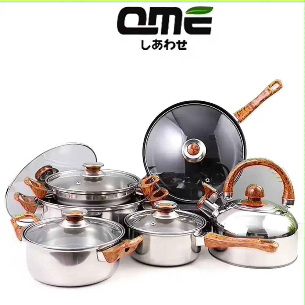 Panci set stainless serbaguna (kirim cod, cek barang baru bayar)