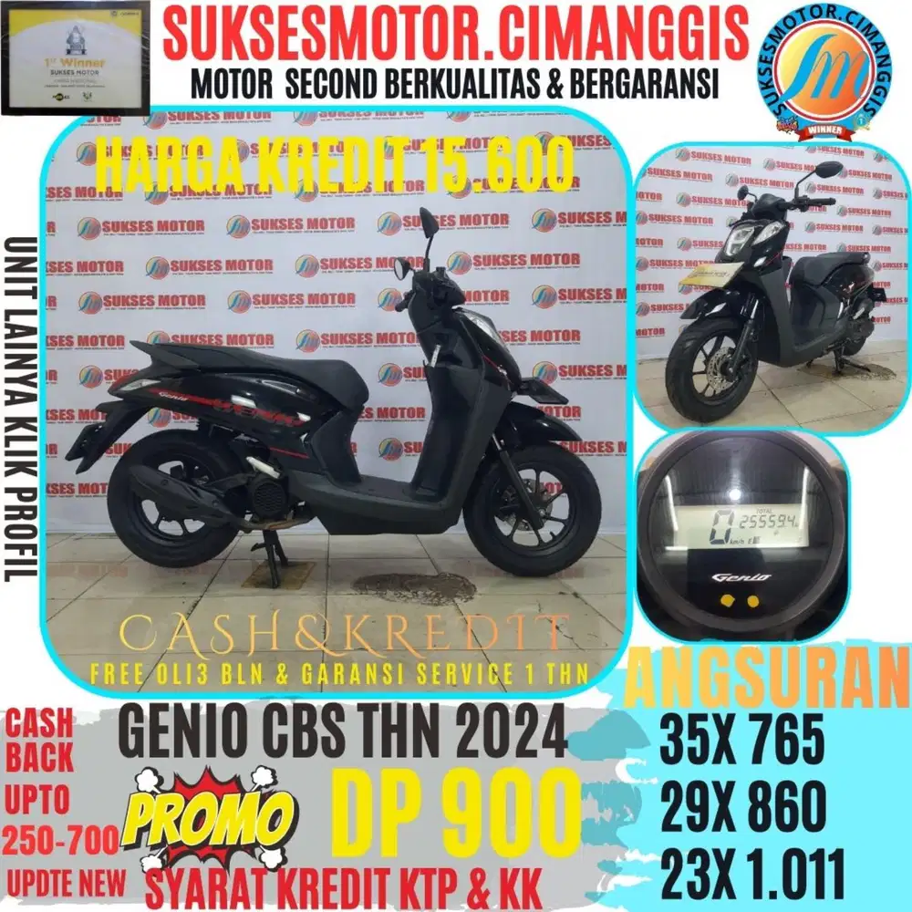 GENIO CBS PROMOTERMURAH CASHBACK UPTO700RBU BERGARANSI SERVICE