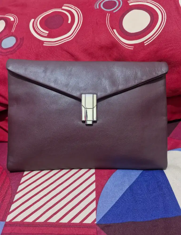 Istimewa Handbag Ermenegildo original, kulit asli, besi embos EZ