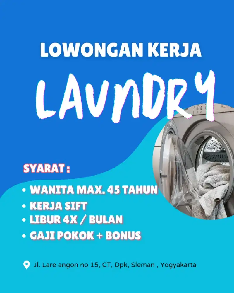 Lowongan kerja laundry