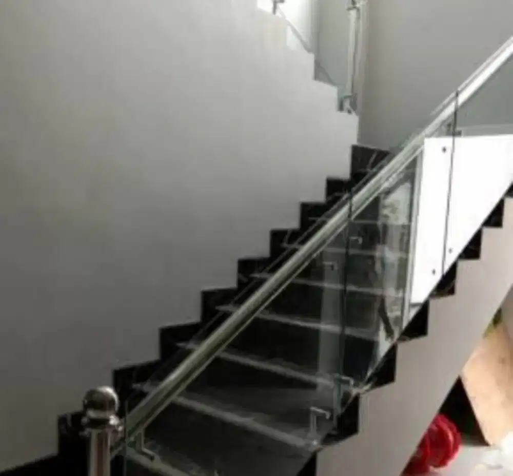 Railing tangga stainless minimalis @76