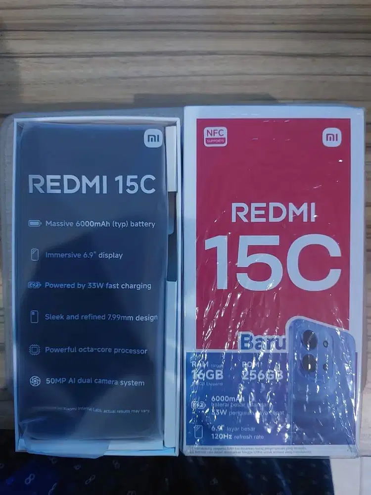 Redmi 15C Ram 8+8/256 GB No Minus Fullset Mulus Babungkusan (Nego)
