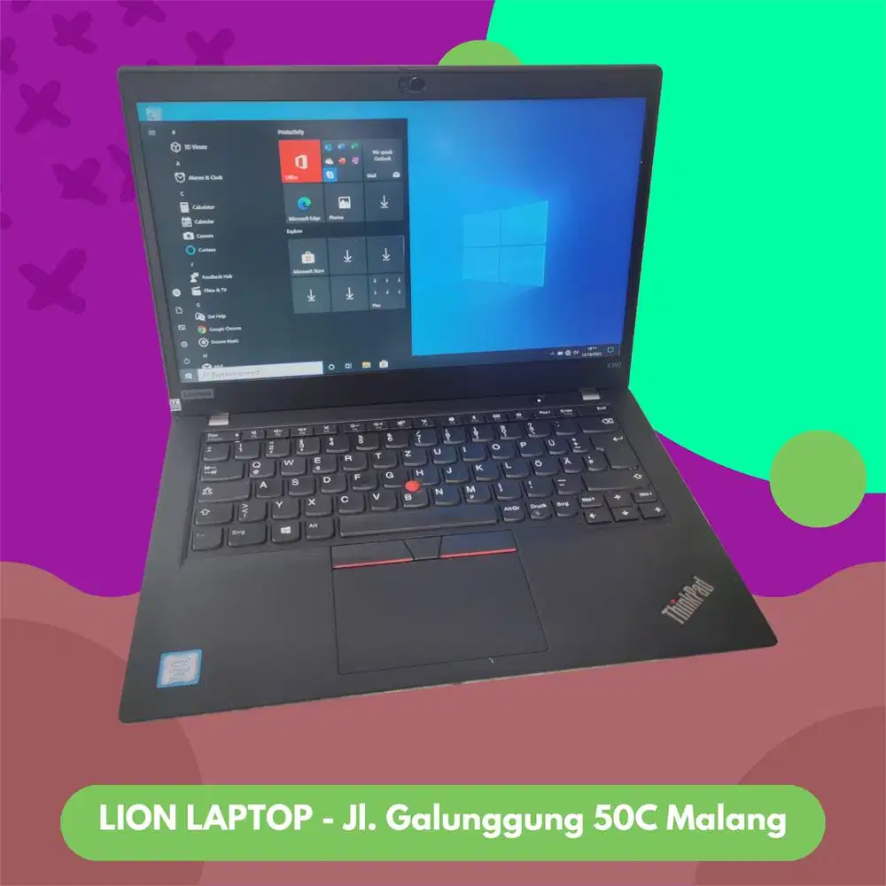 RAM 16GB SSD 256GB Core i5 Gen 8 Slim Lenovo Thinkpad X390 [05|05]