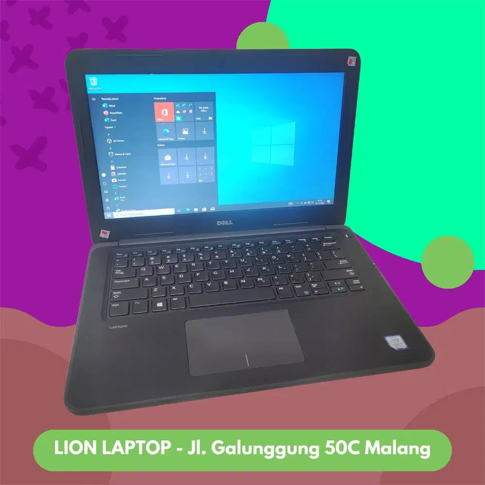 Core i5 Gen 7 Murah Mulus RAM 8GB SSD 256GB Dell Latitude 3380 [05|05]