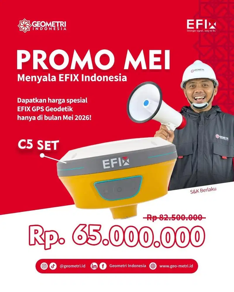 Gps geodetik Efix ebase C5