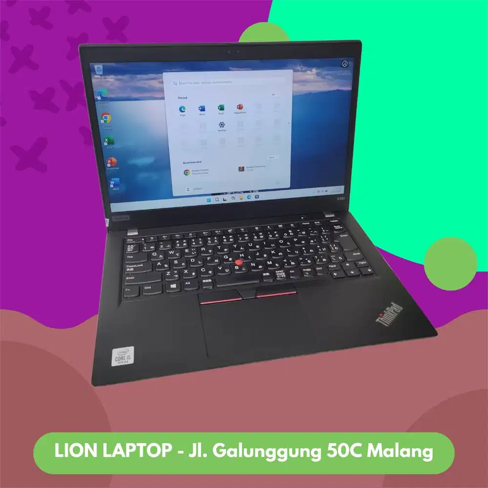 i5 GEN 10 Murah RAM 8GB Lenovo Thinkpad X390 [05|05]