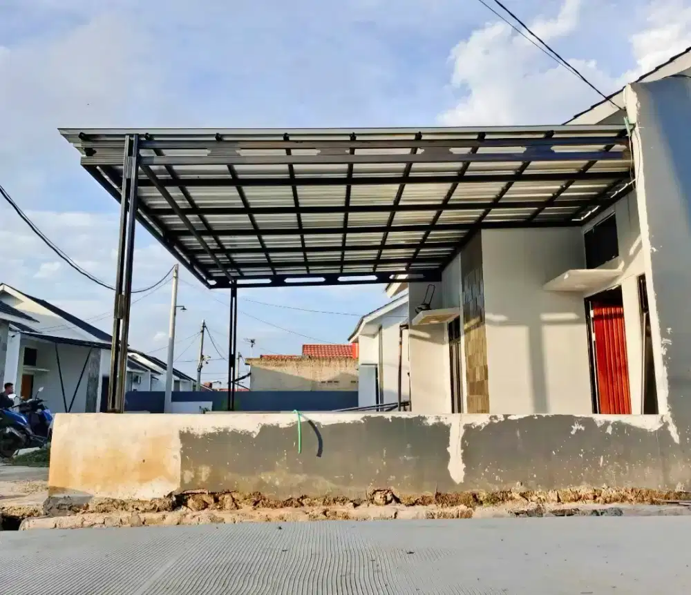 Kanopi baja ringan dan garasi