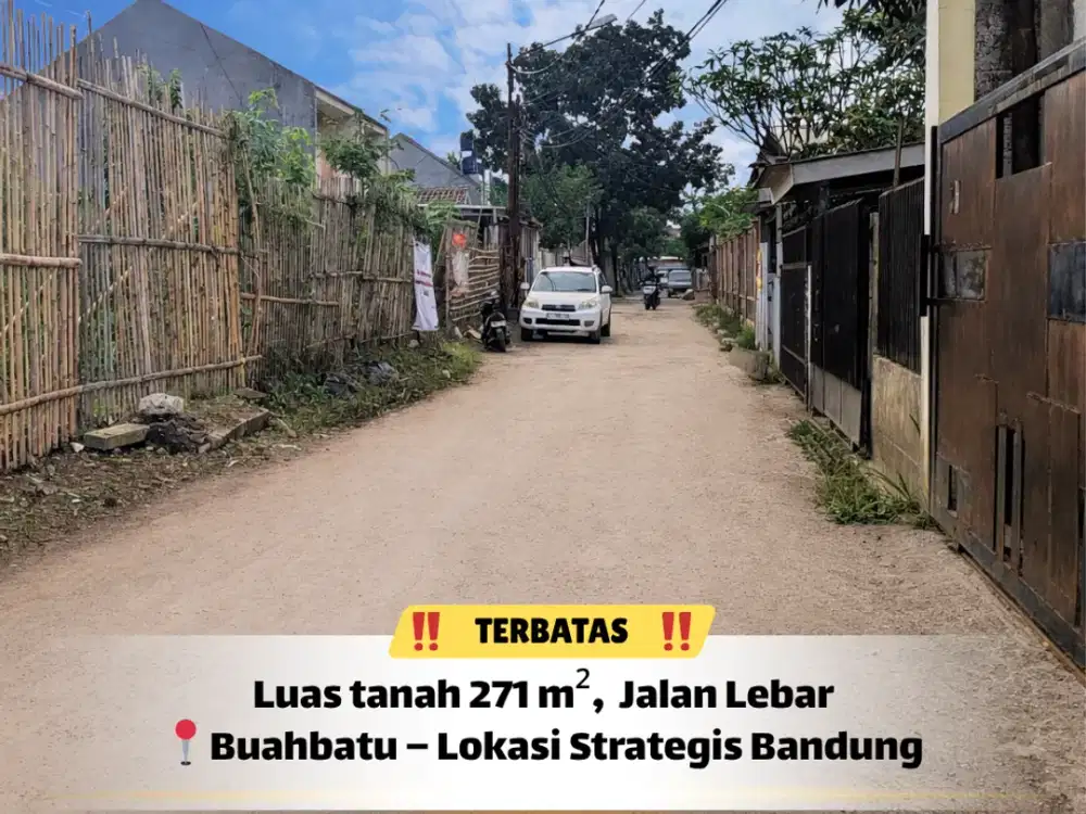 Tanah 10x27 Buahbatu Akses Strategis Yuk Survey!!