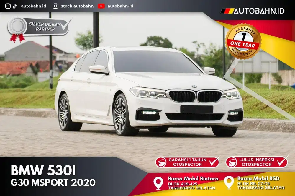Lowest Odo 7K! BMW 530i Msport 2020 White Max Options! 320i 520i c300