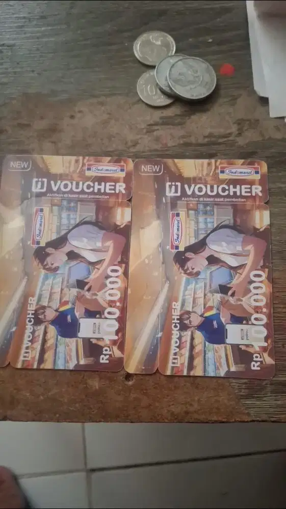Voucher indomaret 100k ada 2