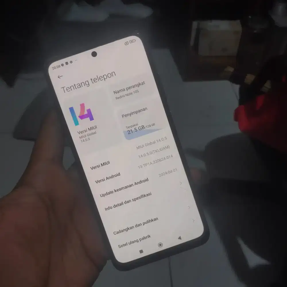 Redmi Note 10s Ram 8
