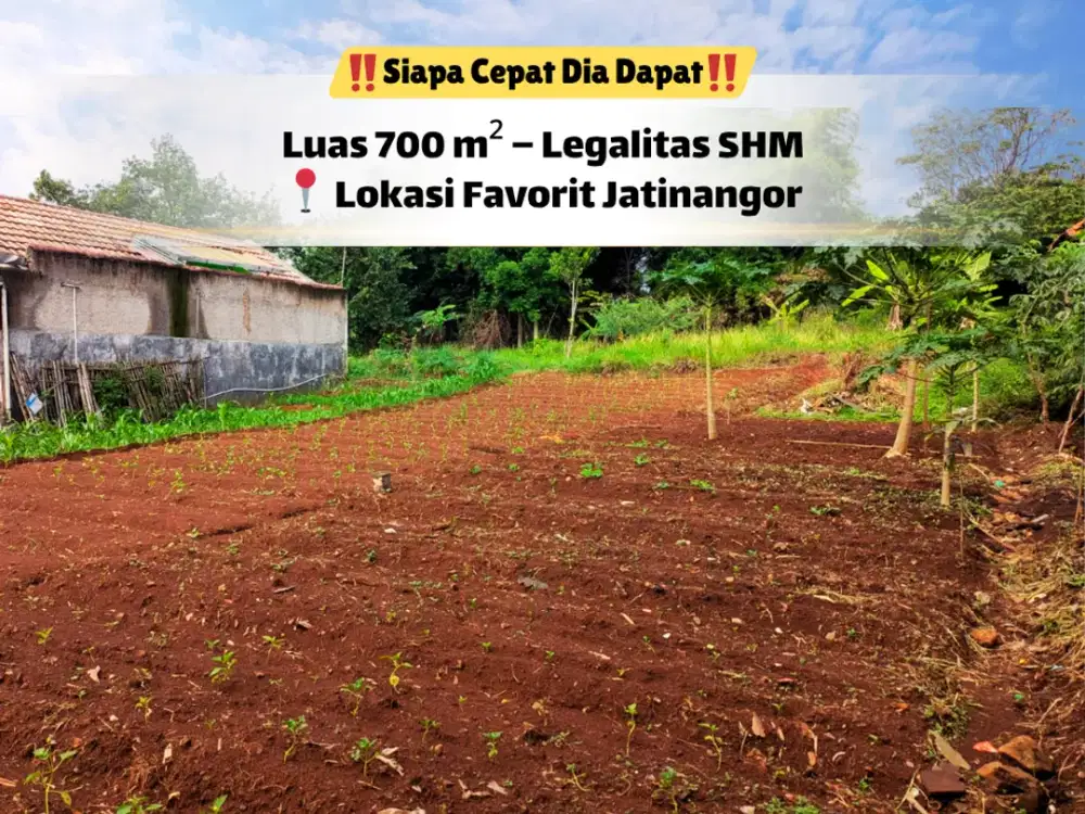Tanah Luas 700 m² – Bentuk Rapi & Siap Proses