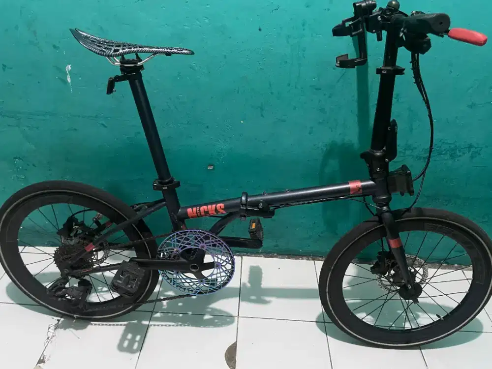 jual sepeda lipat element Nicks, 20inch 451 Chromoly 10 Speed Jangkrik