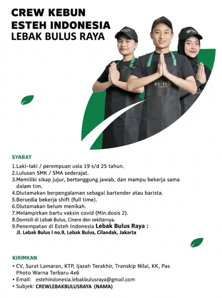 Barista Lebak Bulus