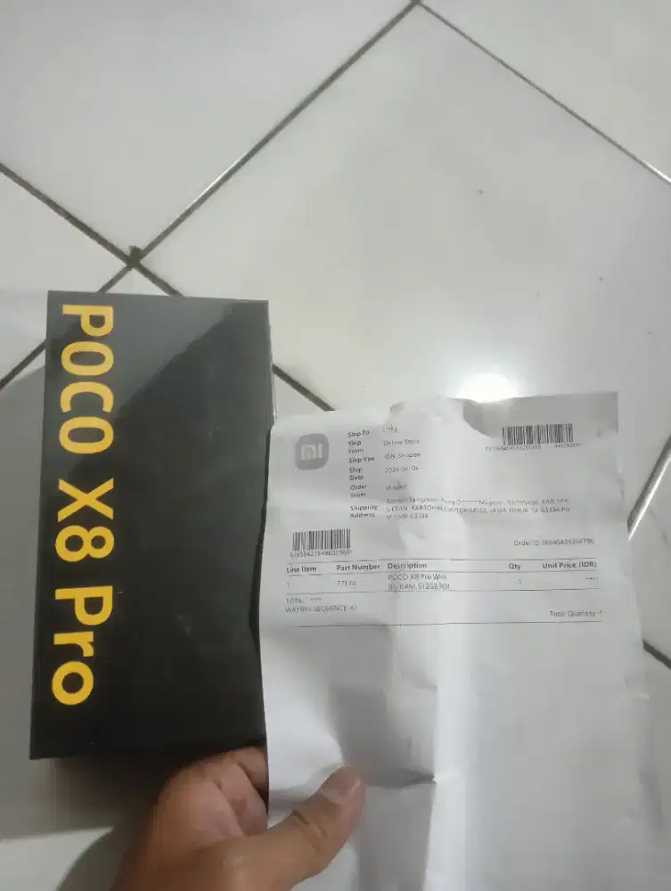 Poco X8 Pro 8/512 segel box (Baru)