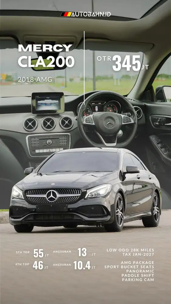 Darth Vader! Mercedes Benz CLA200 AMG 2018 Panoramic! C200 320i