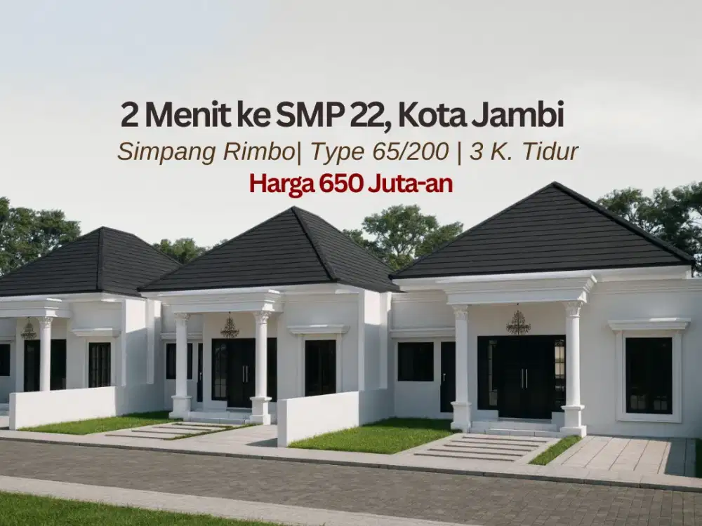 Jual Rumah Siap Bangun di Simpang Rimbo