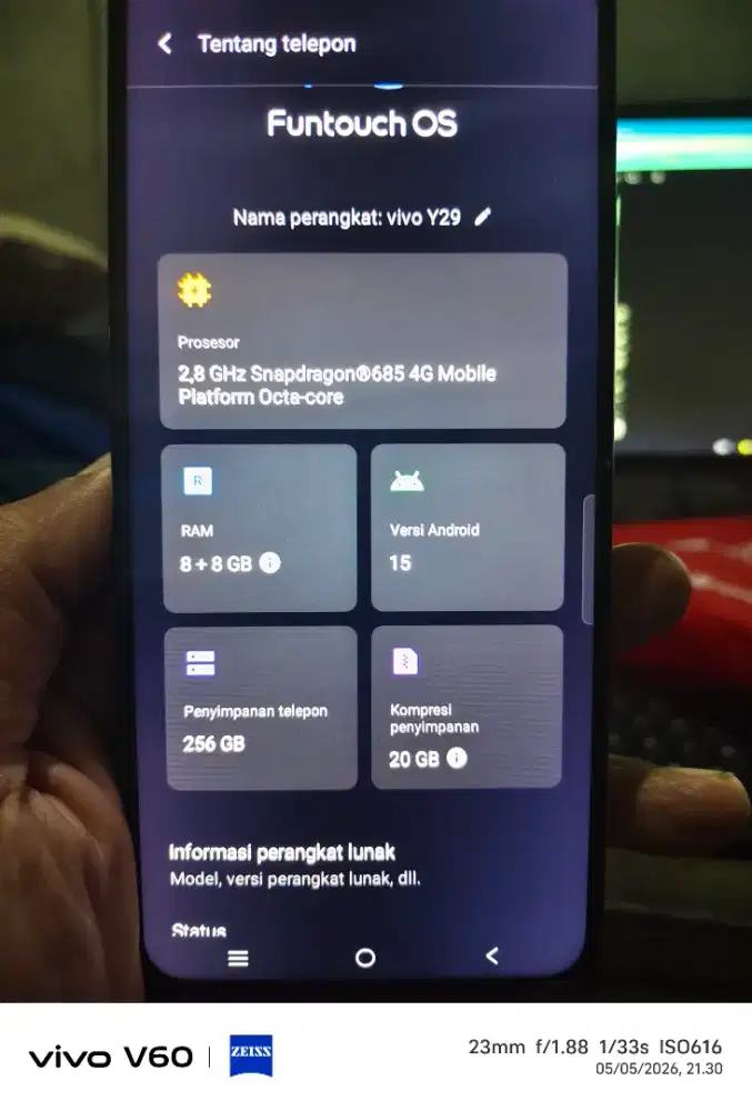 Vivo y29 8/256 6500 mah
