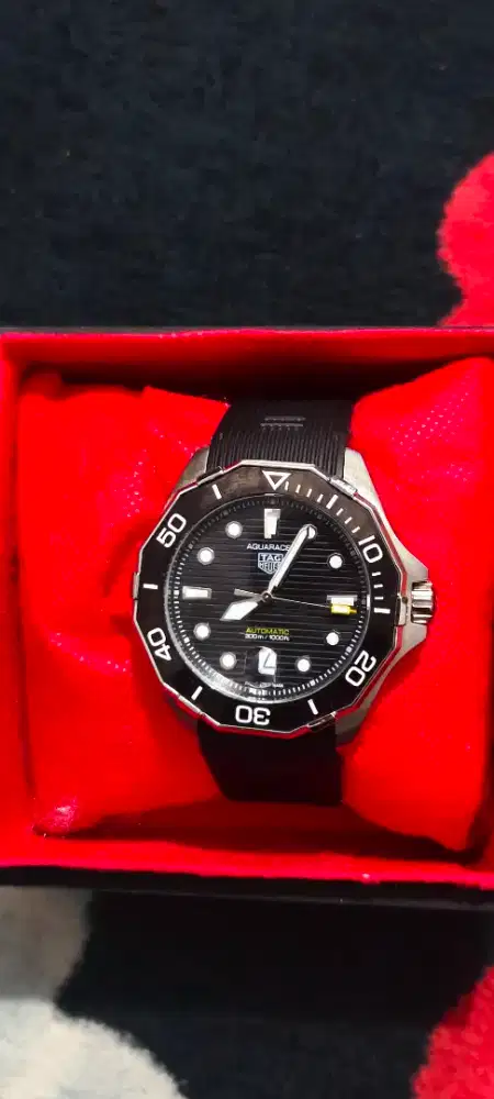 Tag Heuer Aquaracer automatic kaliber 5 rubber black  trap