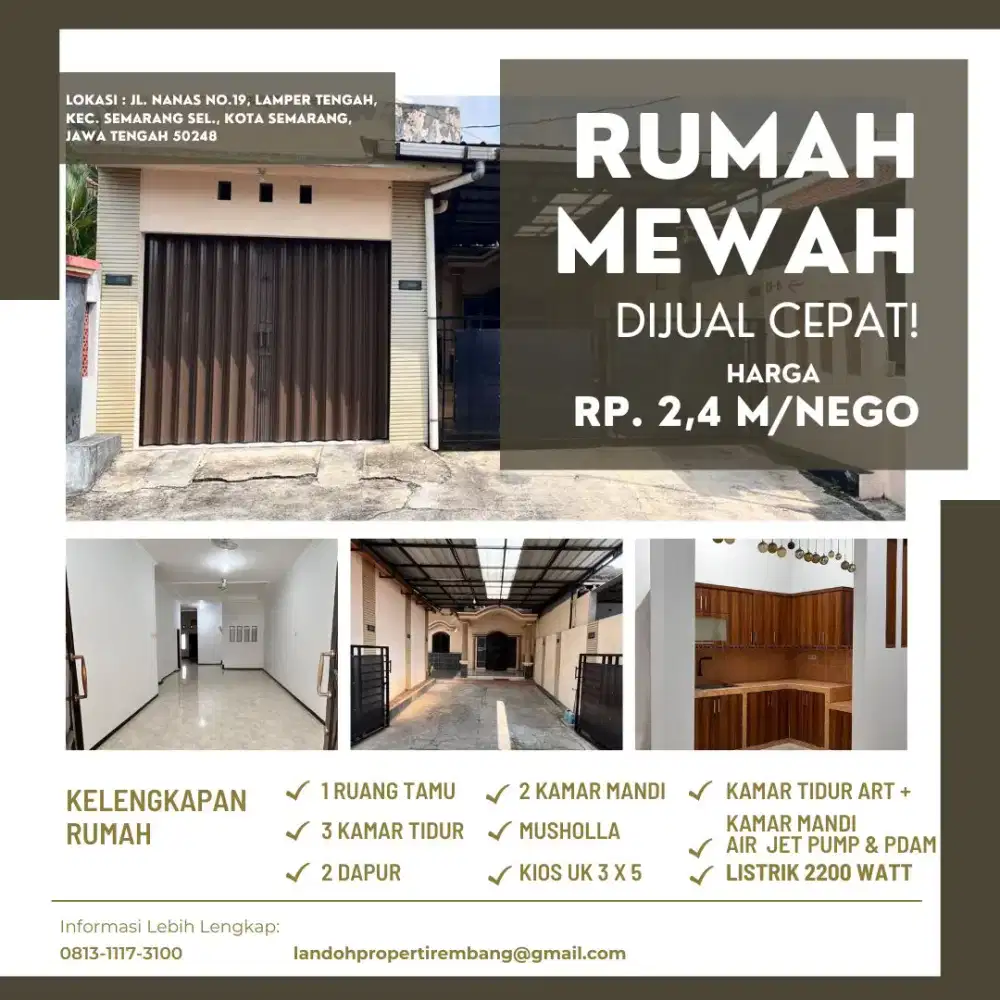 DIJUAL RUMAH TERMURAH DI SEMARANG