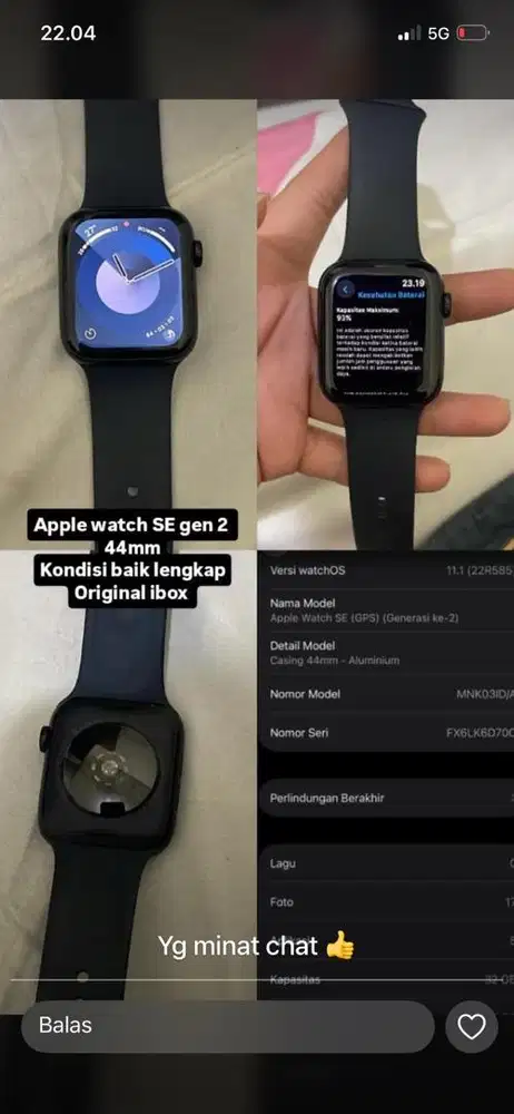 Dijual ! Iwatch apple ibox original