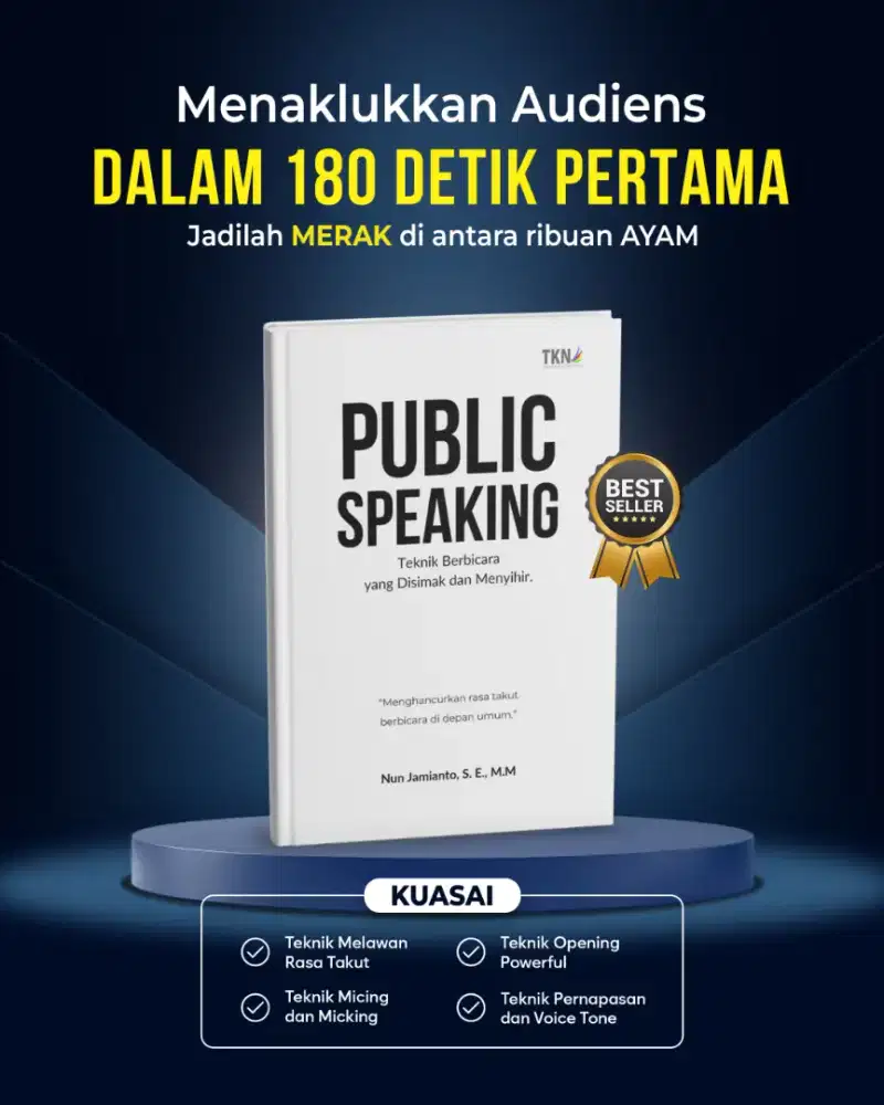 Buku Public Speaking - Teknik berbicara yg di simak dan menyihir