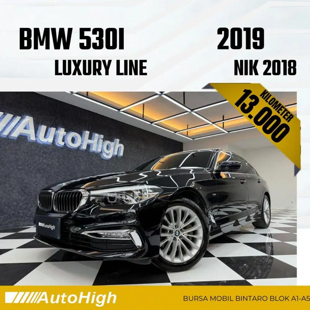 DP10% [Km13.000] 530i Luxury 2018 Black Reg 2019 #AUTOHIGH