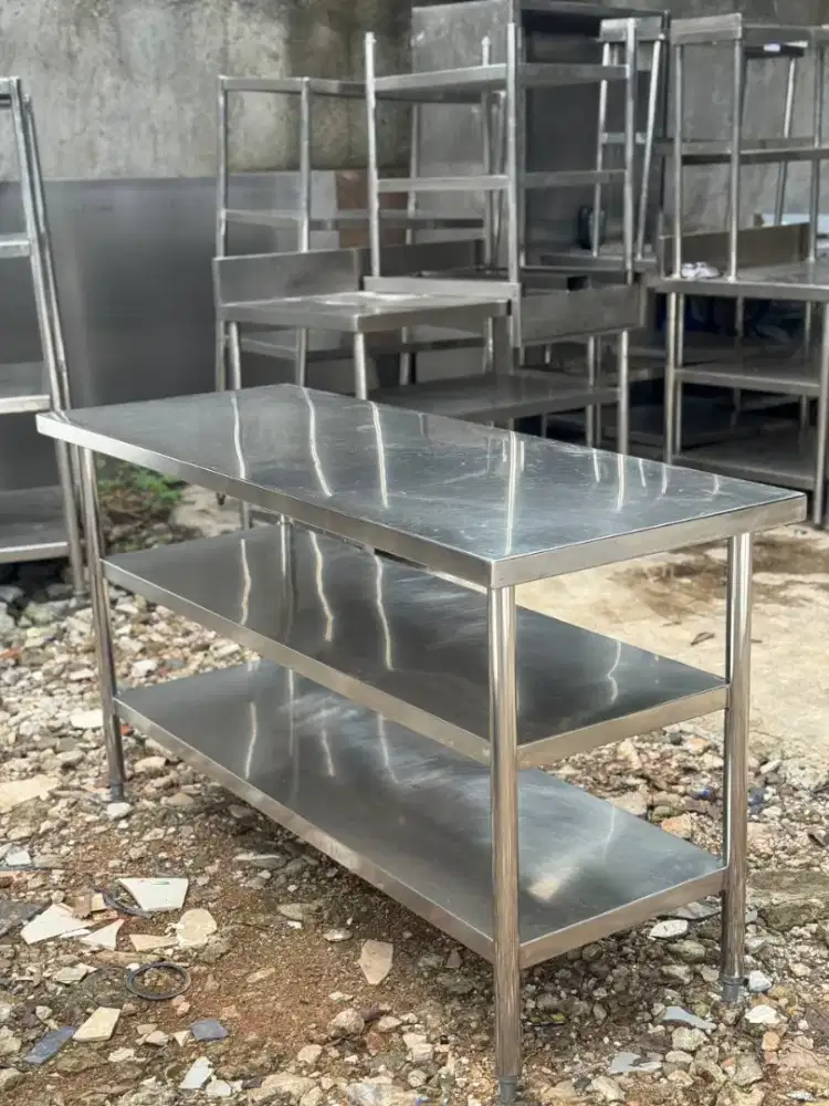 meja pripare 3s stainless 150 x 60 x 85