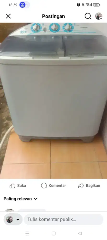 Jual mesin cuci sanken