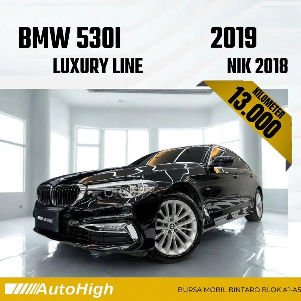 DP10% [Km13.000] 530i Luxury 2018 Black Reg 2019 #AUTOHIGH