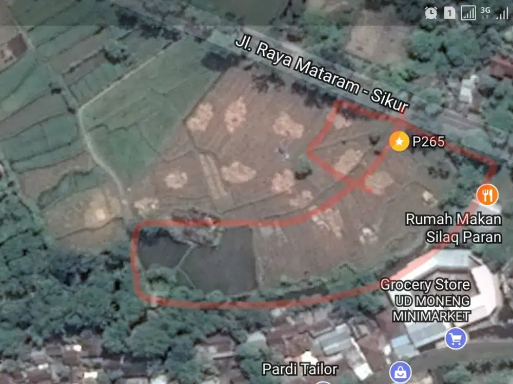 265. Dijual murah Tanah Jalan Ahmad Yani, Sandubaya, Dasan Tereng Mataram Lombok
