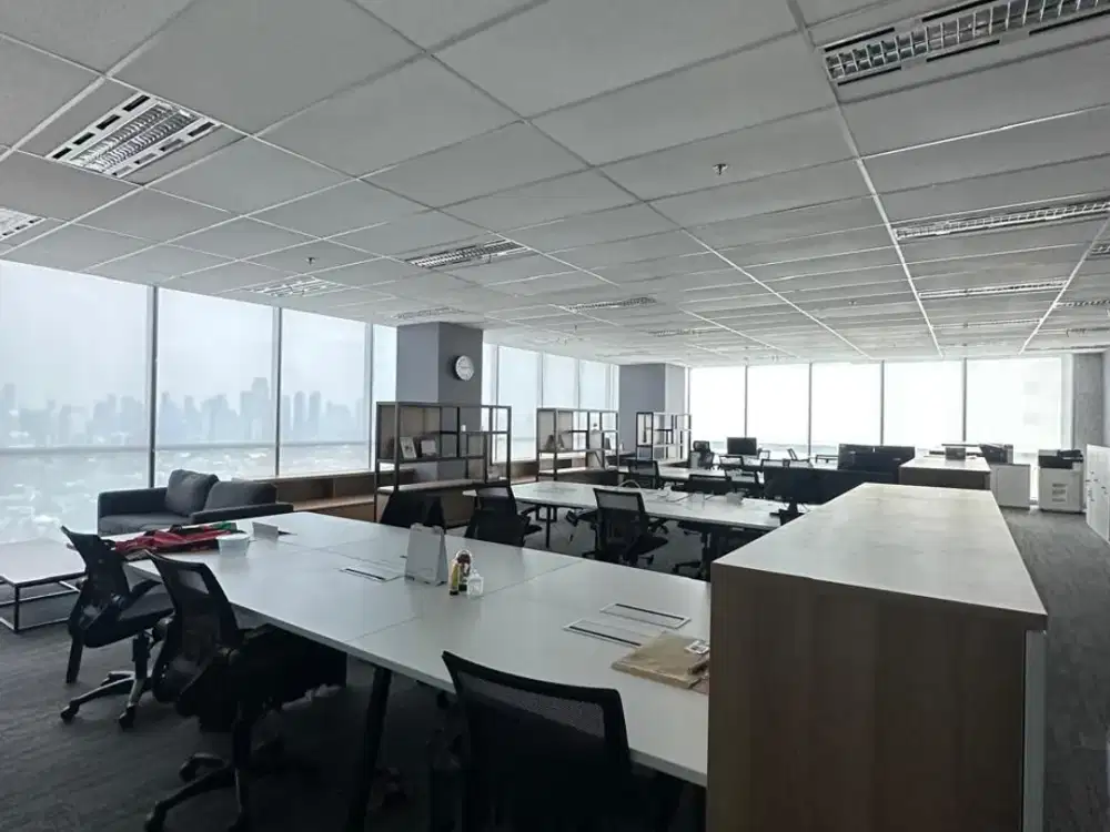 Sewa Kantor Full Furnish Siap Huni 340 m2 di Gandaria 8 Office Tower