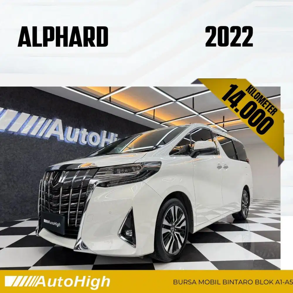 DP10% [Km14.000] Alphard G 2022 White Reg 2021 #AUTOHIGH