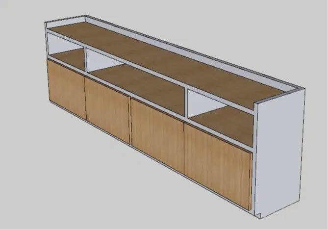 Credenza 249x40x70