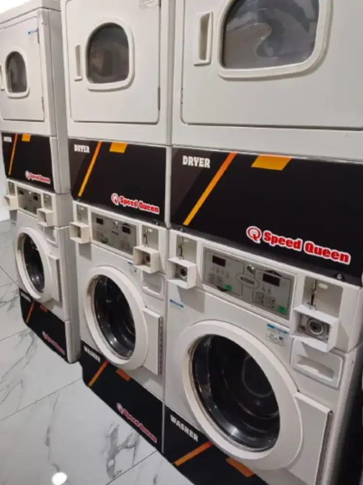 Jual mesin coin laundry Speed Queen