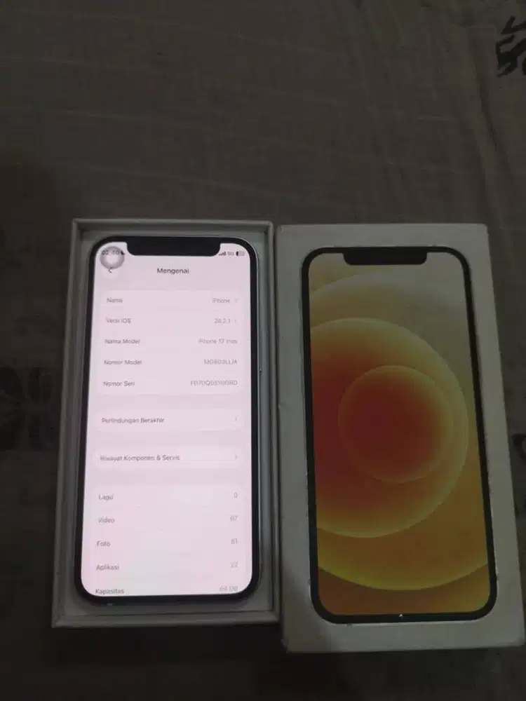 iphone 12 mini 64gb inter LLA fokus bt an samsung setara