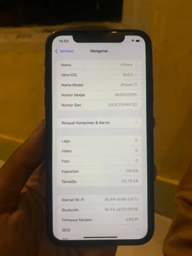 IPHONE 11 128 gb inter