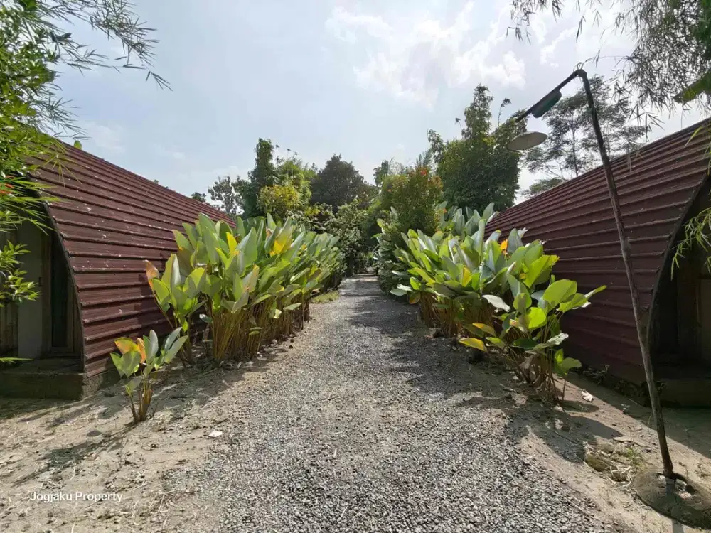 tanah bonus bangunan villa estetik di Dekat Rumah Budaya  Tembi Sewon