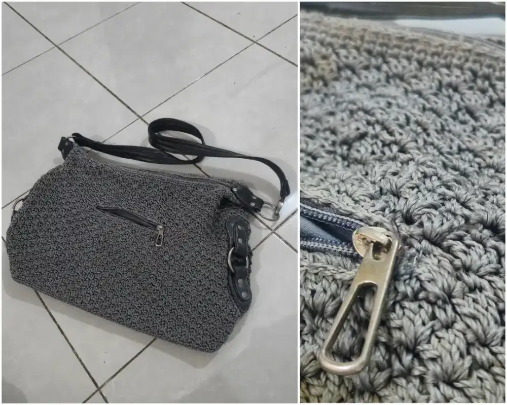 (Free/Gratis) Tas Rajut Brand Lokal