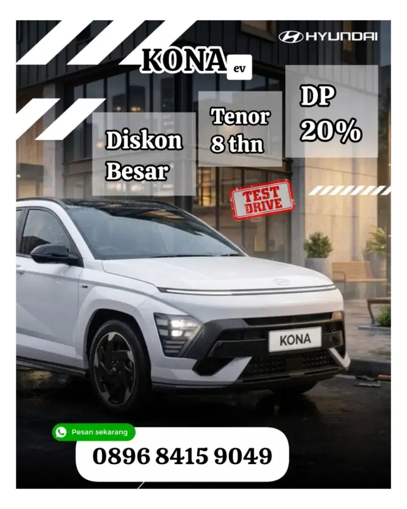 ready stock hyundai kona prime long range kredit cash signature n-line