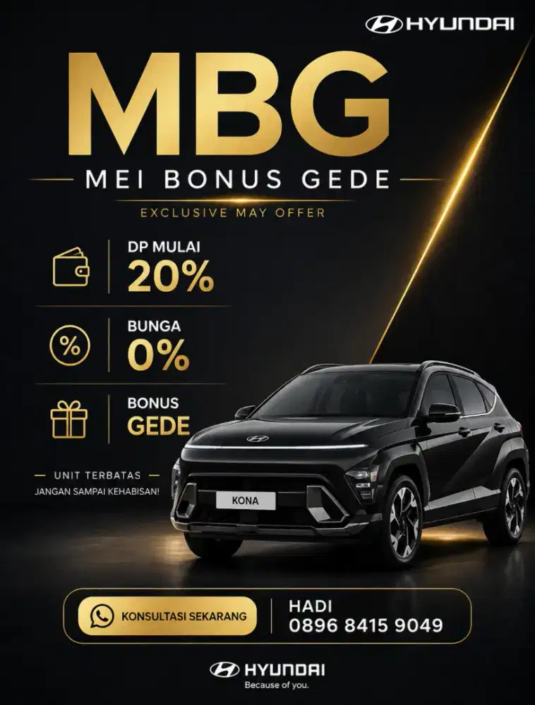 ready stock hyundai kona prime long range kredit cash signature n-line