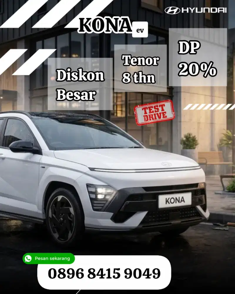 ready stock hyundai kona prime long range kredit cash signature n-line