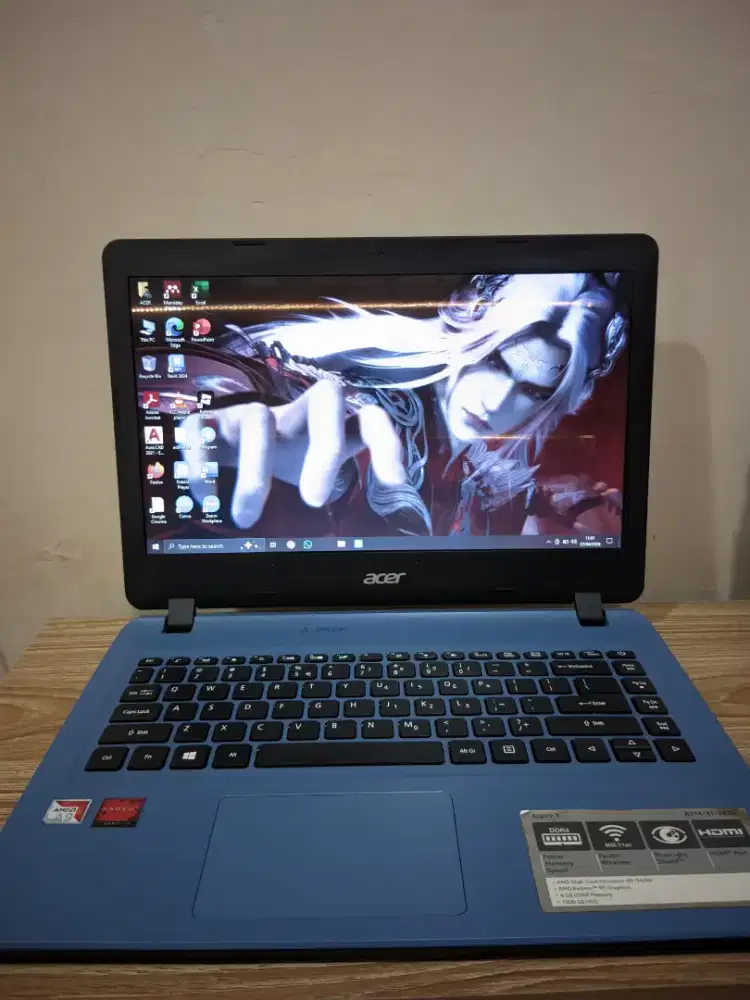 Laptop Acer Aspire 3 AMD A9 ram 8 SSD 512 Gak lemot