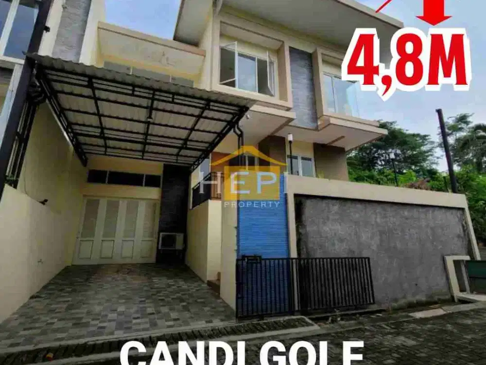 Rumah Candi Golf Semarang 2 Lantai Minimalis Modern Furnish Harga Turun Drastis