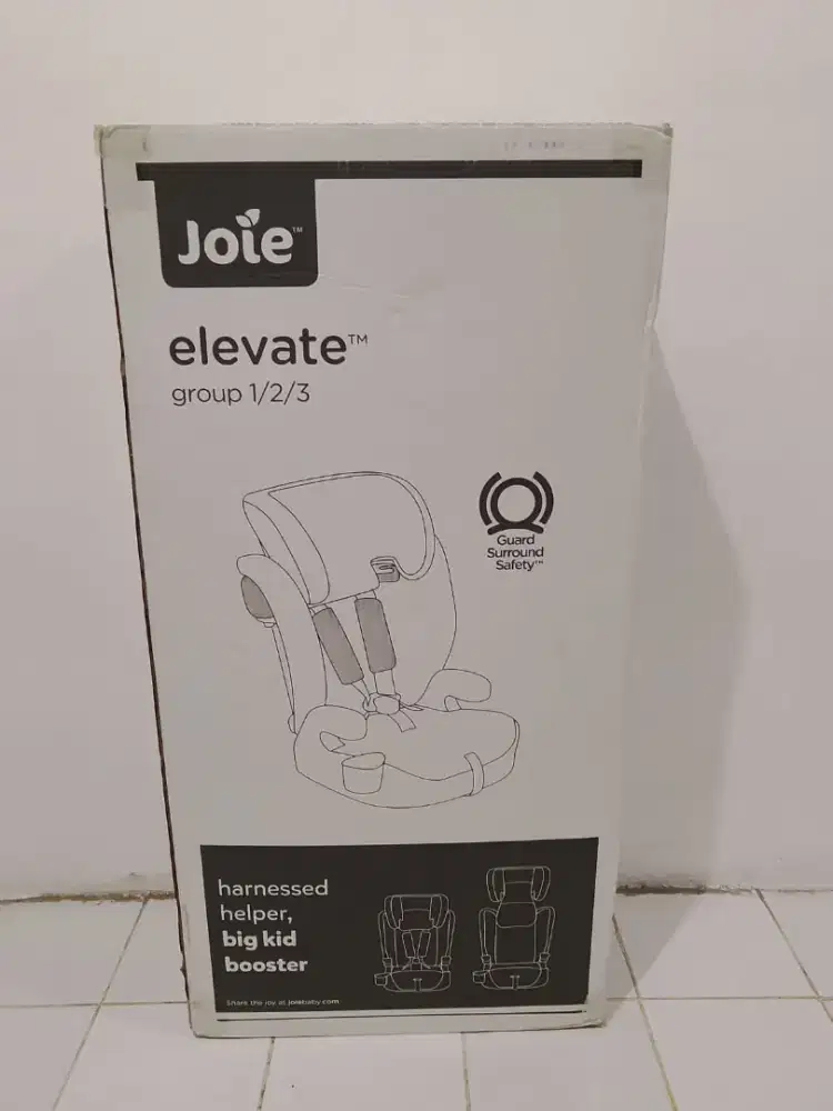 NEW CAR SEAT Joie meet elevate warna two tone black