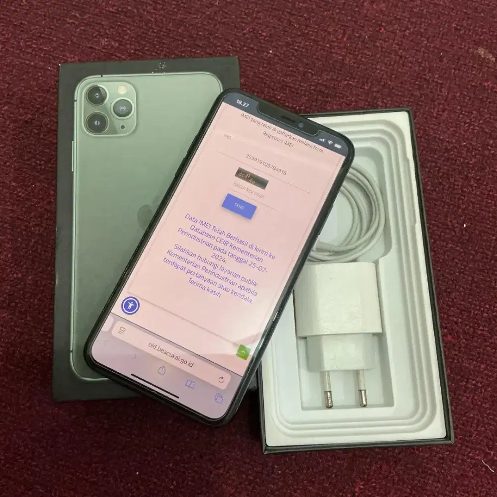 iPhone 11 ProMax 64gb Resmi Beacukai Nominus