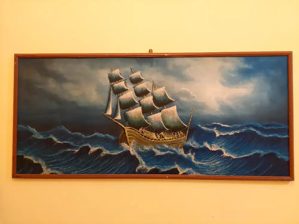 Dijual lukisan bagus buat dekorasi diruang kantor (UK :150cm X 68cm)