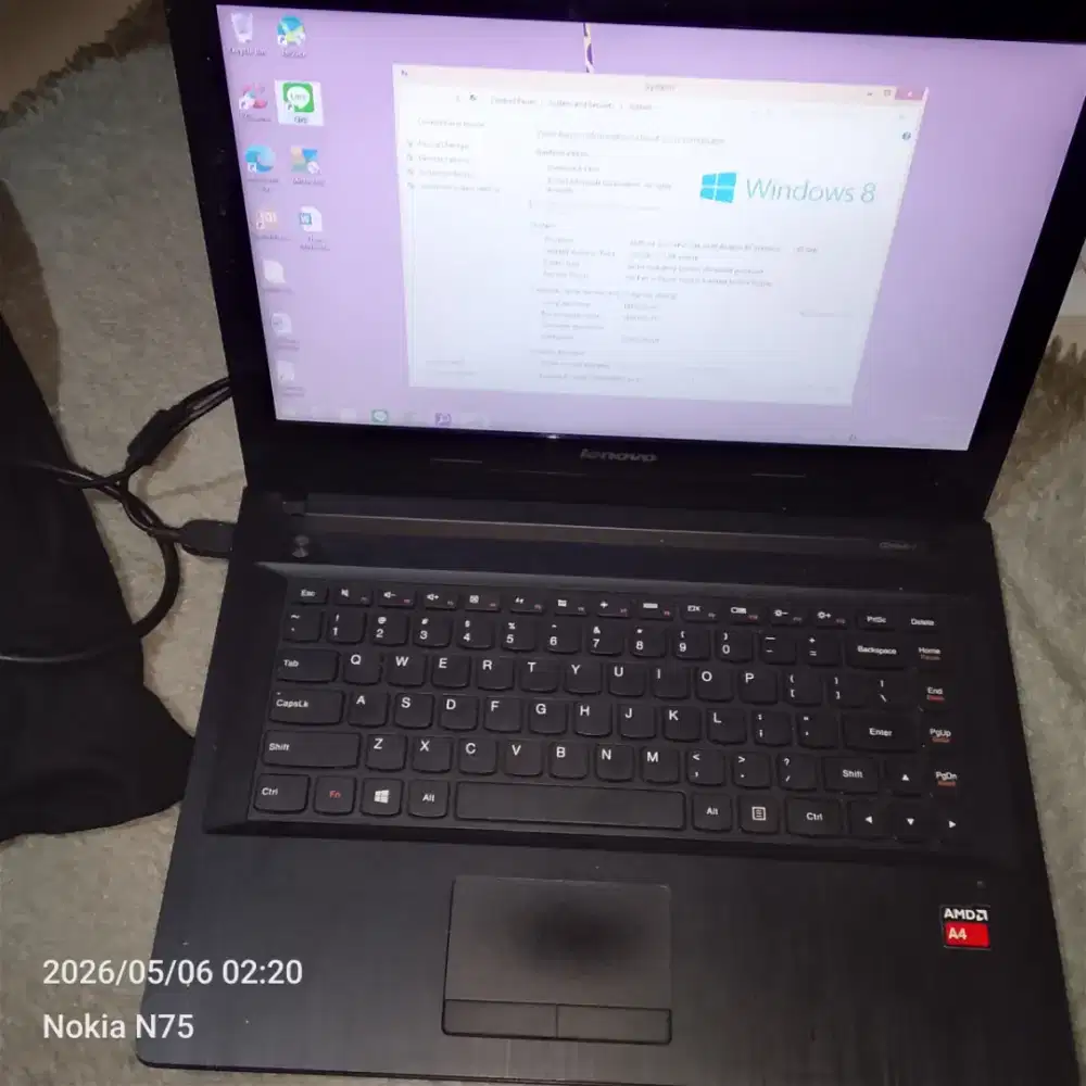 DIJUAL !! LAPTOP LENOVO G40-45 (80E1) AMD A4-6210