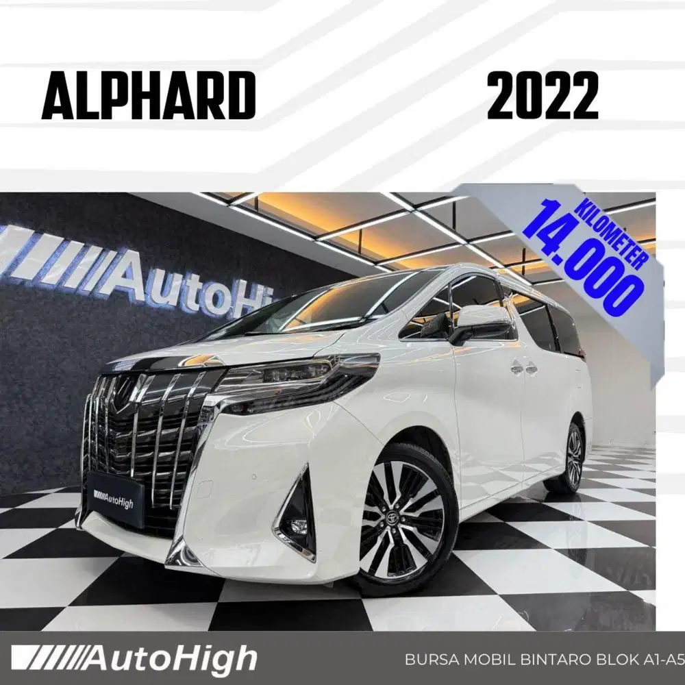 DP10% [Km14.000] Alphard G 2023 White Reg 2021 #AUTOHIGH